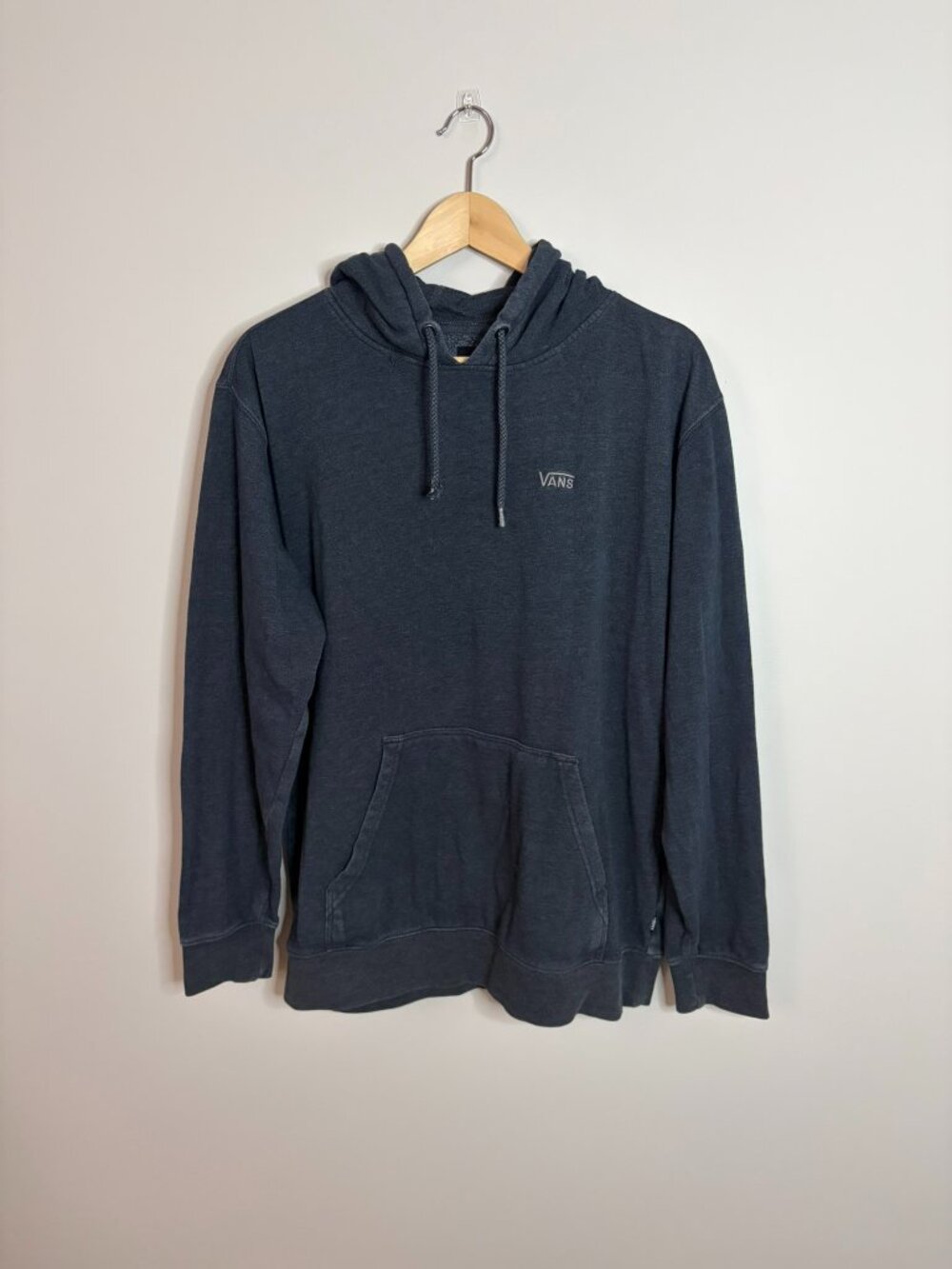 Vans Charcoal Grey Minimalist Logo Pullover Hoodie - Size M